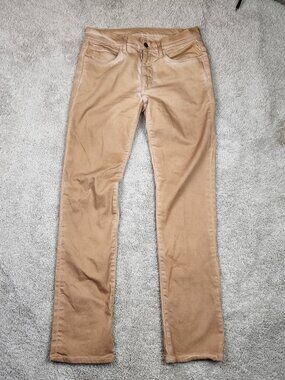 Joes Jeans Chino Pants size 32X34 5 Pocket Dyed Brown Stretch Denim USA Straight